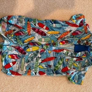 Posh peanut Surfboard Print romper